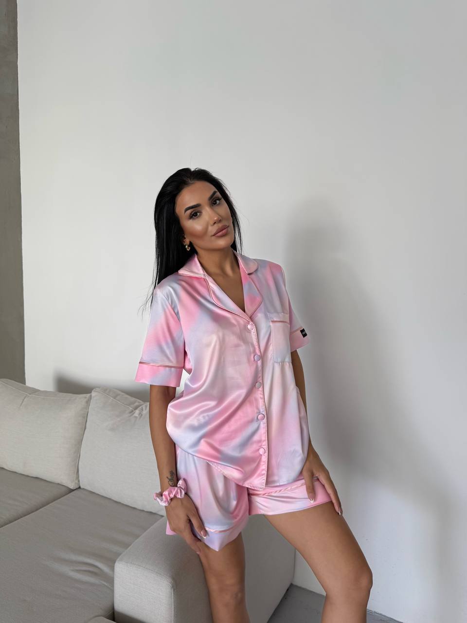 بيجامة شورت موحات البحر 